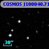 COSMOS J100040.71+013429.2