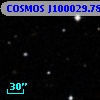 COSMOS J100029.78+013412.5
