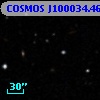 COSMOS J100034.46+013408.8