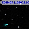 COSMOS J100028.92+013404.0