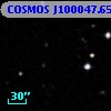 COSMOS J100047.65+013407.6