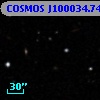 COSMOS J100034.74+013405.8