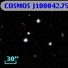 COSMOS J100042.75+013405.7