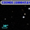 COSMOS J100047.64+013402.9