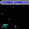 COSMOS J100027.74+013401.1