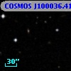 COSMOS J100036.41+013351.1