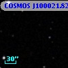 COSMOS J100021.82+013349.5