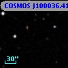 COSMOS J100036.41+013345.5