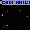 COSMOS J100034.73+013341.7
