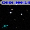 COSMOS J100042.43+013334.7