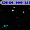 COSMOS J100043.35+013322.6