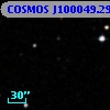 COSMOS J100049.29+013323.6