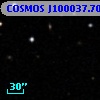 COSMOS J100037.70+013321.0