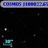 COSMOS J100022.65+013305.1