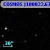 COSMOS J100022.67+013258.9