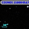 COSMOS J100049.67+013301.7