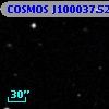 COSMOS J100037.52+013252.7