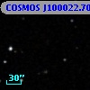 COSMOS J100022.70+013252.4