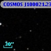 COSMOS J100021.23+013241.0
