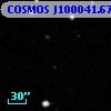 COSMOS J100041.67+013238.6