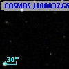 COSMOS J100037.68+013236.6
