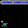 COSMOS J100037.69+013209.6