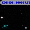 COSMOS J100037.55+013135.1