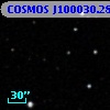 COSMOS J100030.28+013137.6