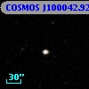 COSMOS J100042.92+013134.8