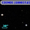 COSMOS J100037.65+013118.7