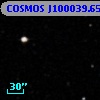 COSMOS J100039.65+013101.6