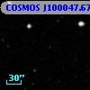 COSMOS J100047.67+013038.3