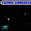 COSMOS J100030.31+013038.1