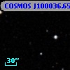 COSMOS J100036.65+013021.5