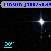 COSMOS J100250.39+014512.5