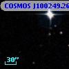 COSMOS J100249.26+014432.2