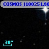 COSMOS J100251.80+014430.5