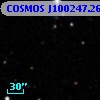 COSMOS J100247.26+014350.4