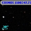 COSMOS J100247.73+014231.8