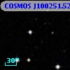 COSMOS J100251.52+014214.8