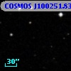 COSMOS J100251.83+013959.7