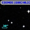 COSMOS J100240.32+013921.9