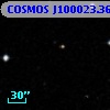 COSMOS J100023.36+013753.0