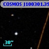 COSMOS J100301.39+015147.7