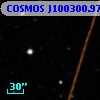 COSMOS J100300.97+015118.1
