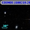 COSMOS J100218.28+015239.5