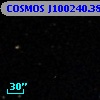 COSMOS J100240.38+015138.4