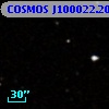 COSMOS J100022.20+015500.5