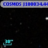 COSMOS J100034.44+015252.3