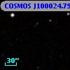 COSMOS J100024.79+015221.5